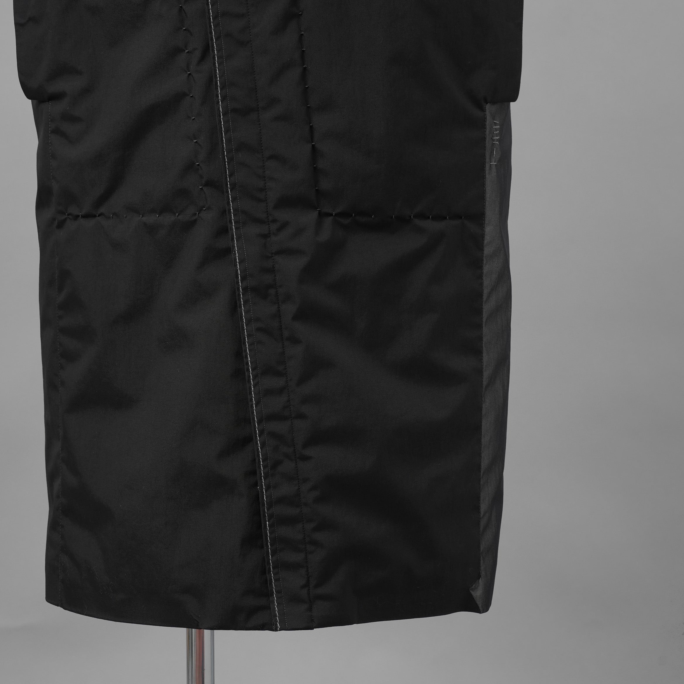 未使用品 taichi murakami タイチムラカミ / 24AW HIGHNECK LONG VEST PRIMALOFT ハイネックベスト プリマロフト ベスト / 23261004 / size 6 (BLACK × GRAY)