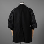 未使用 sacai サカイ / 23AW Wool Melton x Nylon Twill Jacket ウールメルトン×ナイロンツイル ジャケット / 23-06925 / size 1 (BLACK) レディース