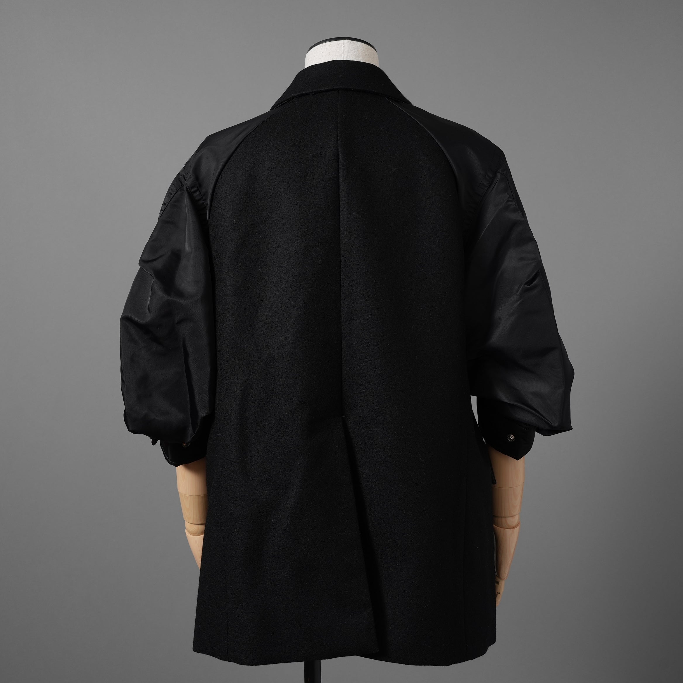 未使用 sacai サカイ / 23AW Wool Melton x Nylon Twill Jacket ウールメルトン×ナイロンツイル ジャケット / 23-06925 / size 1 (BLACK) レディース