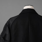 未使用 sacai サカイ / 23AW Wool Melton x Nylon Twill Jacket ウールメルトン×ナイロンツイル ジャケット / 23-06925 / size 1 (BLACK) レディース