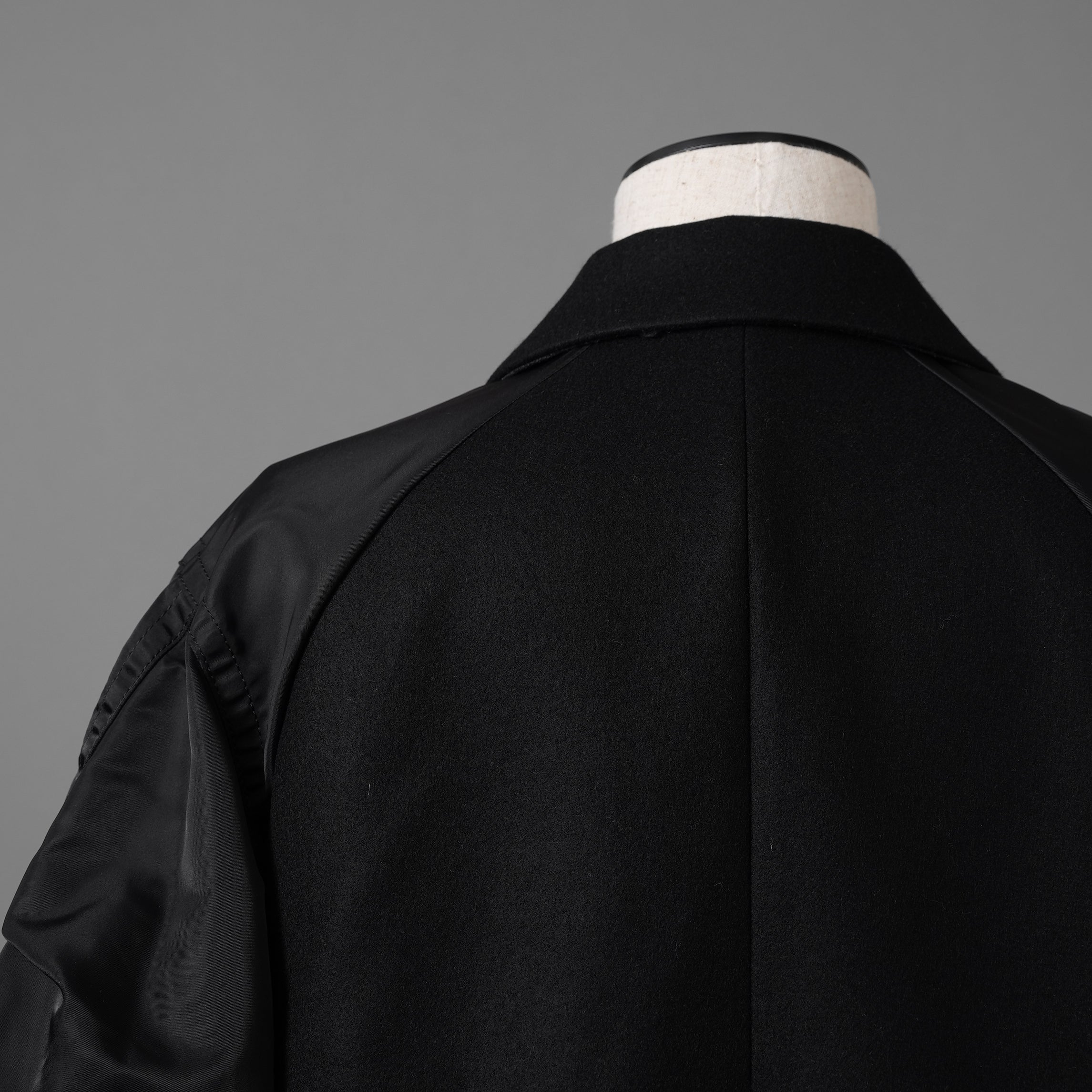 未使用 sacai サカイ / 23AW Wool Melton x Nylon Twill Jacket ウールメルトン×ナイロンツイル ジャケット / 23-06925 / size 1 (BLACK) レディース