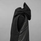 未使用品 taichi murakami タイチムラカミ / 24AW HIGHNECK LONG VEST PRIMALOFT ハイネックベスト プリマロフト ベスト / 23261004 / size 6 (BLACK × GRAY)