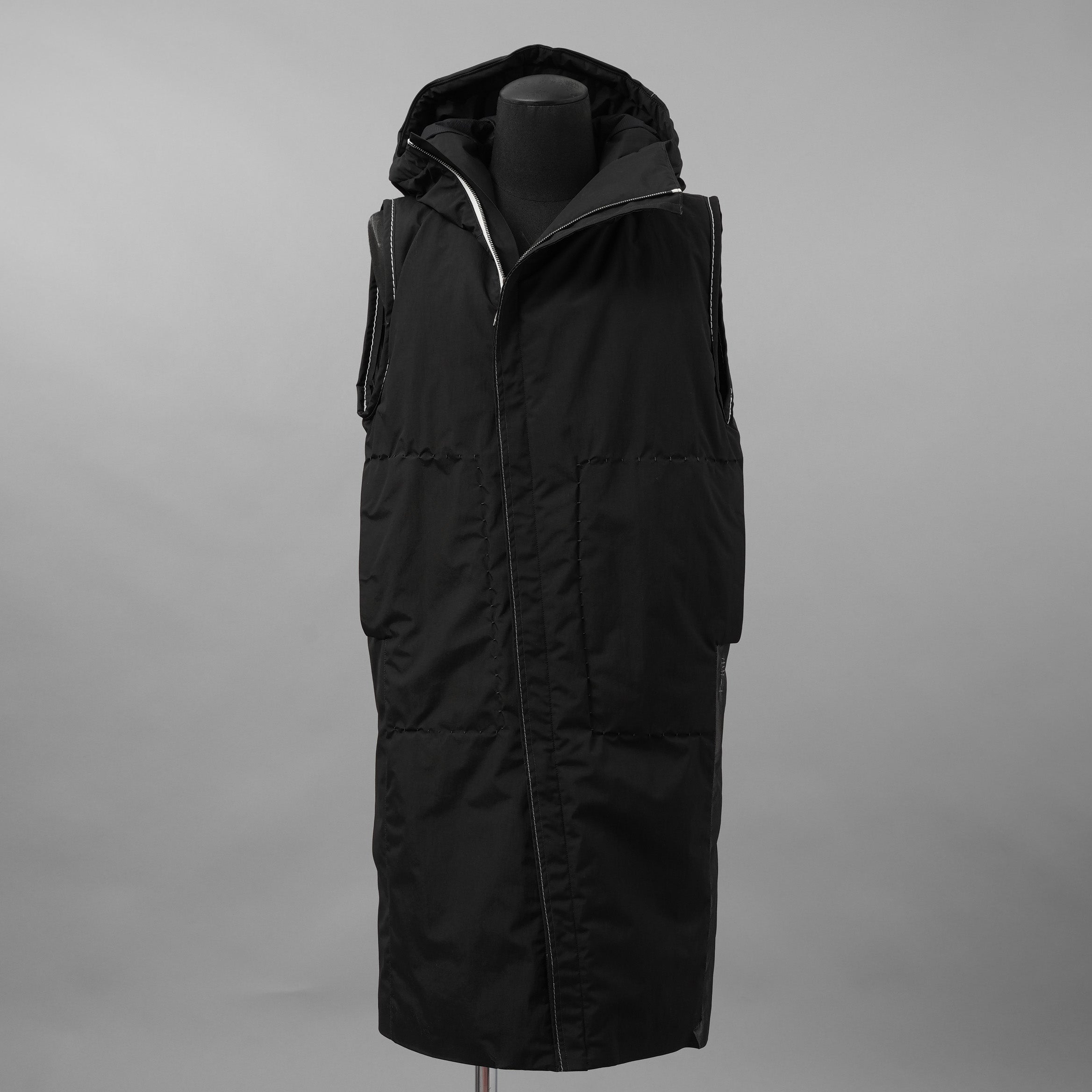 未使用品 taichi murakami タイチムラカミ / 24AW HIGHNECK VEST PRIMALOFT ハイネックベスト プリマロフト ベスト / 23261004 / size 6 (BLACK × GRAY)