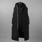 未使用品 taichi murakami タイチムラカミ / 24AW HIGHNECK LONG VEST PRIMALOFT ハイネックベスト プリマロフト ベスト / 23261004 / size 6 (BLACK × GRAY)