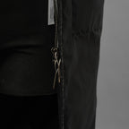 未使用品 taichi murakami タイチムラカミ / 24AW HIGHNECK LONG VEST PRIMALOFT ハイネックベスト プリマロフト ベスト / 23261004 / size 6 (BLACK × GRAY)