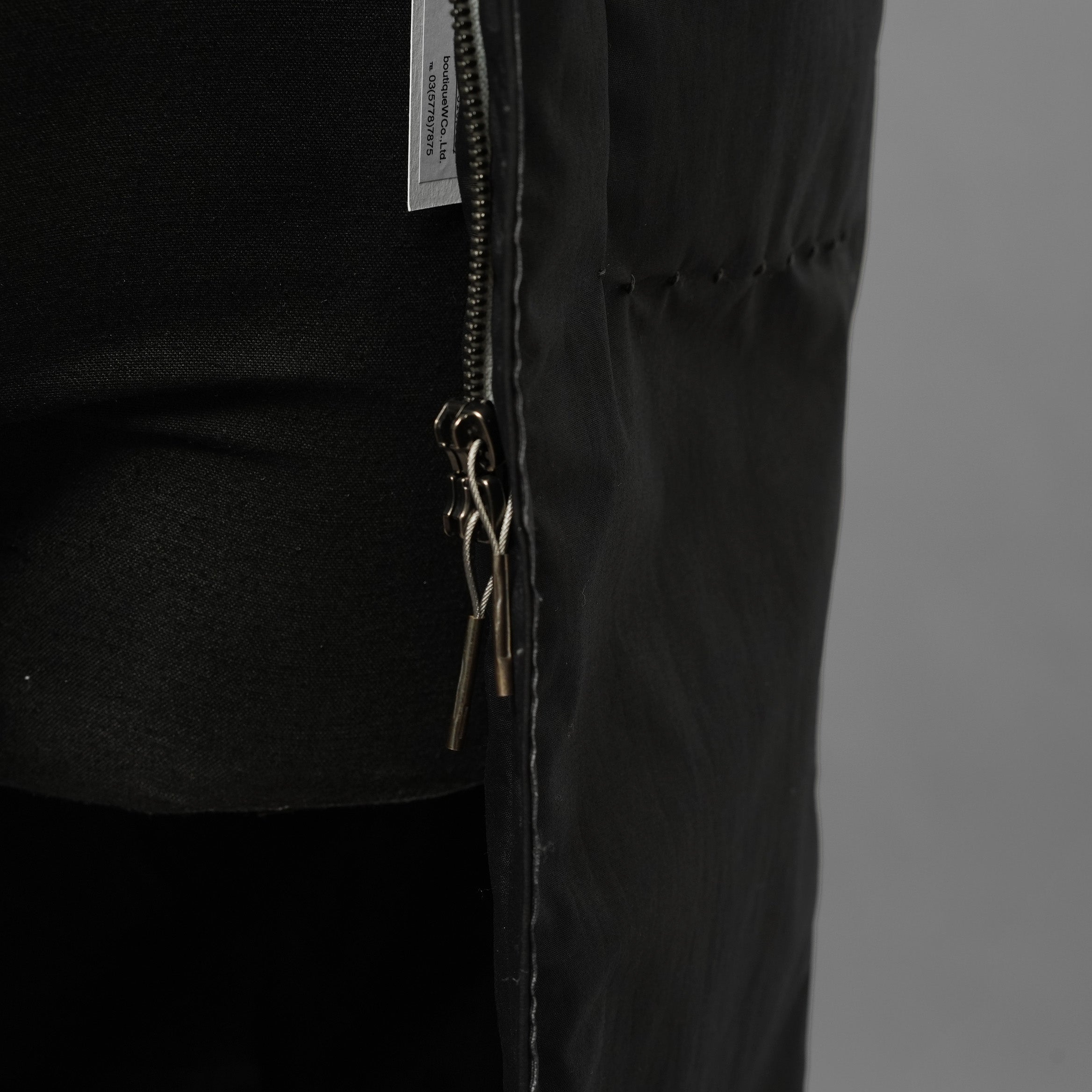 未使用品 taichi murakami タイチムラカミ / 24AW HIGHNECK LONG VEST PRIMALOFT ハイネックベスト プリマロフト ベスト / 23261004 / size 6 (BLACK × GRAY)