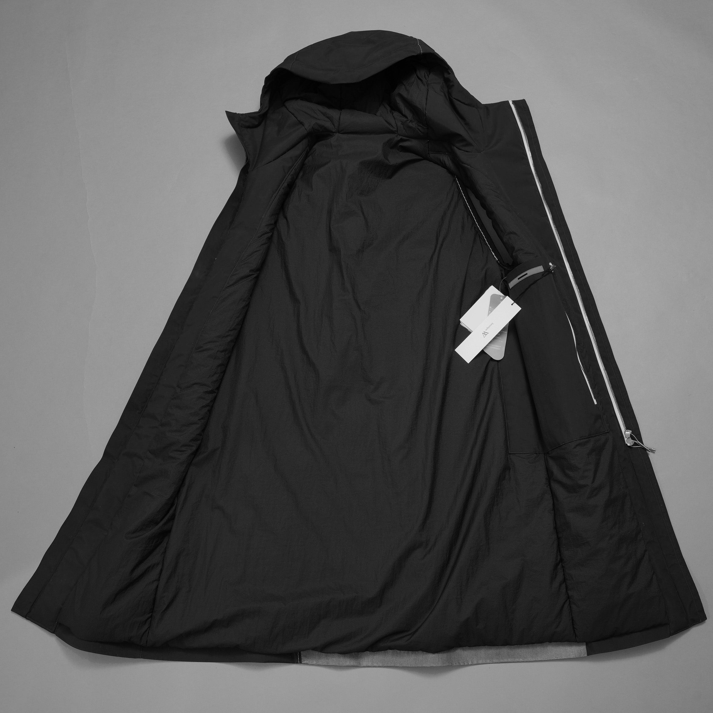 未使用品 taichi murakami タイチムラカミ / 24AW HIGHNECK LONG VEST PRIMALOFT ハイネックベスト プリマロフト ベスト / 23261004 / size 6 (BLACK × GRAY)