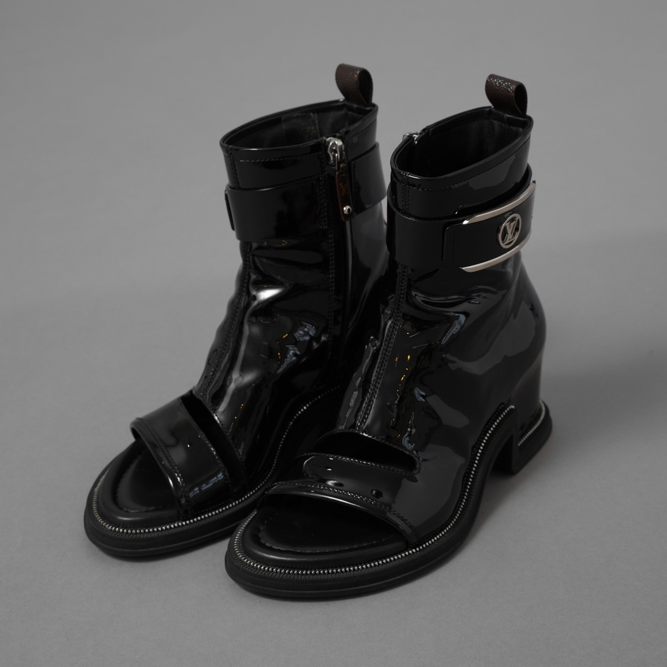 Louis Vuitton ルイヴィトン / 22SS ムーンライト ライン アンクルブーツ シューズ / NL1221 / size 36(23cm)  BLACK レディース