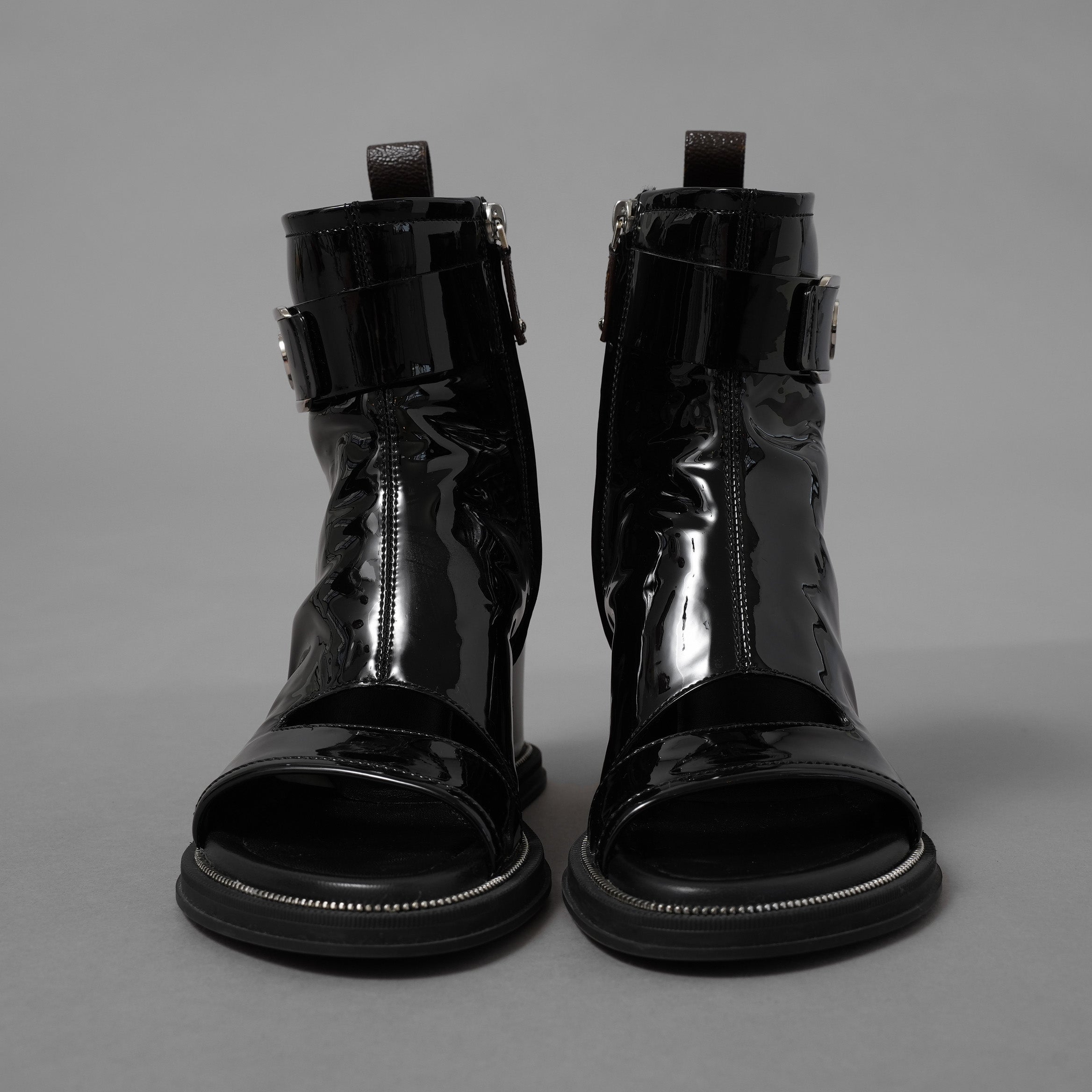 Louis Vuitton ルイヴィトン / 22SS ムーンライト ライン アンクルブーツ シューズ / NL1221 / size 36(23cm)  BLACK レディース
