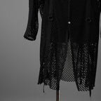 blackmeans ブラックミーンズ / 24SS 美品 メッシュ フーデット ロング ジャケット / 945-79GT-96-1 / size 3 (BLACK)