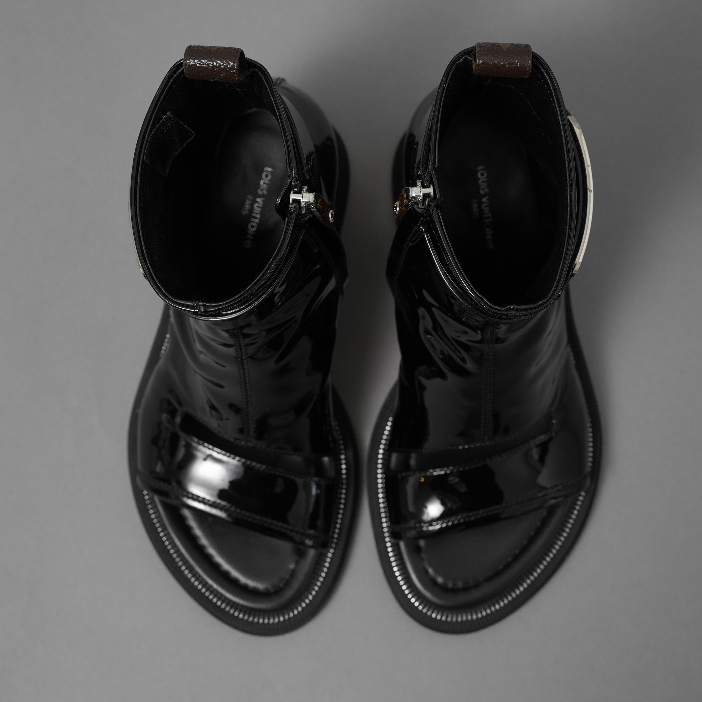 Louis Vuitton ルイヴィトン / 22SS ムーンライト ライン アンクルブーツ シューズ / NL1221 / size 36(23cm)  BLACK レディース