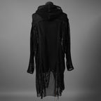 blackmeans ブラックミーンズ / 24SS 美品 メッシュ フーデット ロング ジャケット / 945-79GT-96-1 / size 3 (BLACK)