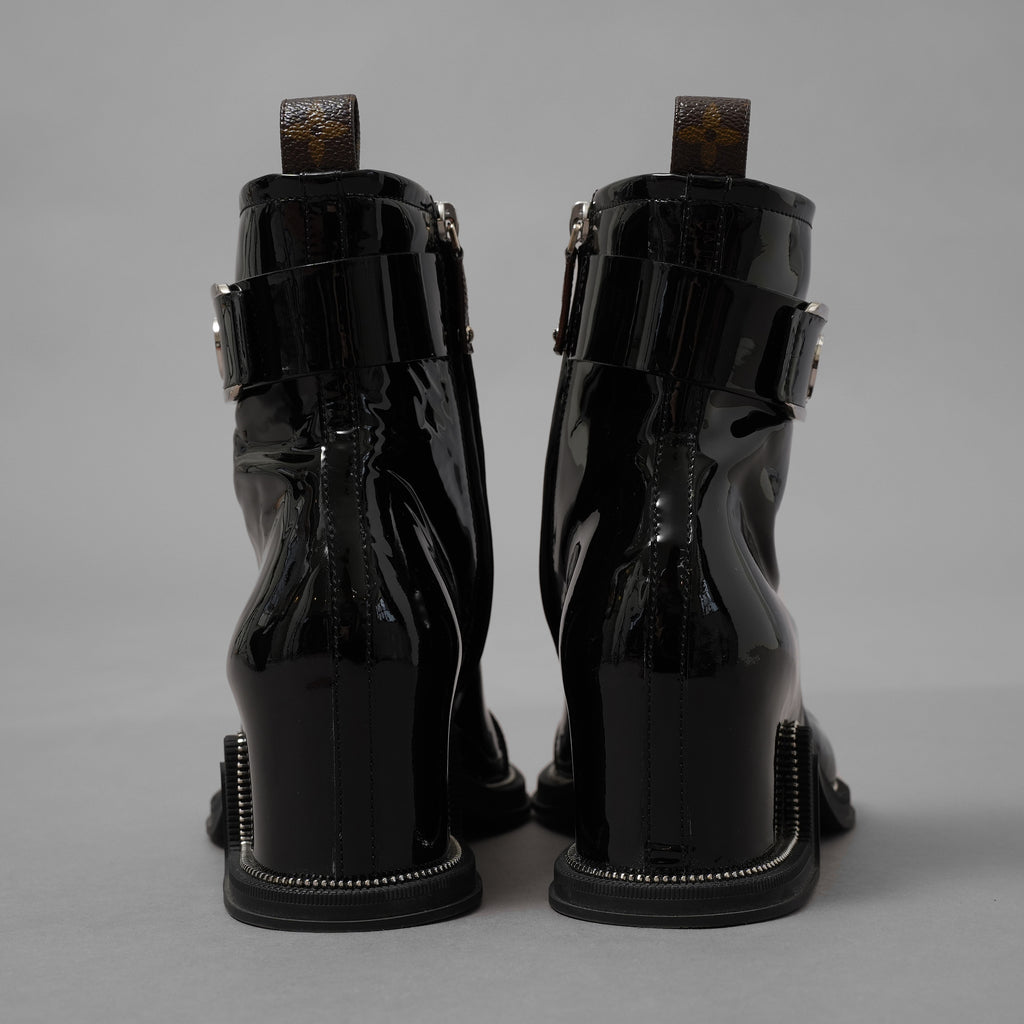 Louis Vuitton ルイヴィトン / 22SS ムーンライト ライン アンクルブーツ シューズ / NL1221 / size 36(23cm)  BLACK レディース