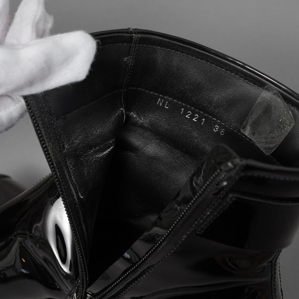 Louis Vuitton ルイヴィトン / 22SS ムーンライト ライン アンクルブーツ シューズ / NL1221 / size 36(23cm)  BLACK レディース