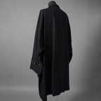 ZIGGY CHEN ジギーチェン / 24AW 美品 Stand Collar Long Shirt / リネン 長袖シャツ / OM2430722 /size 44 （BLACK）