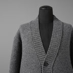 INSCRIRE アンスクリア / 25AW 美品 HYBRID JACKET カーディガン ジャケット / 125AW-JK52 / size 2 (GREYxCHARCOAL) ユニセックス