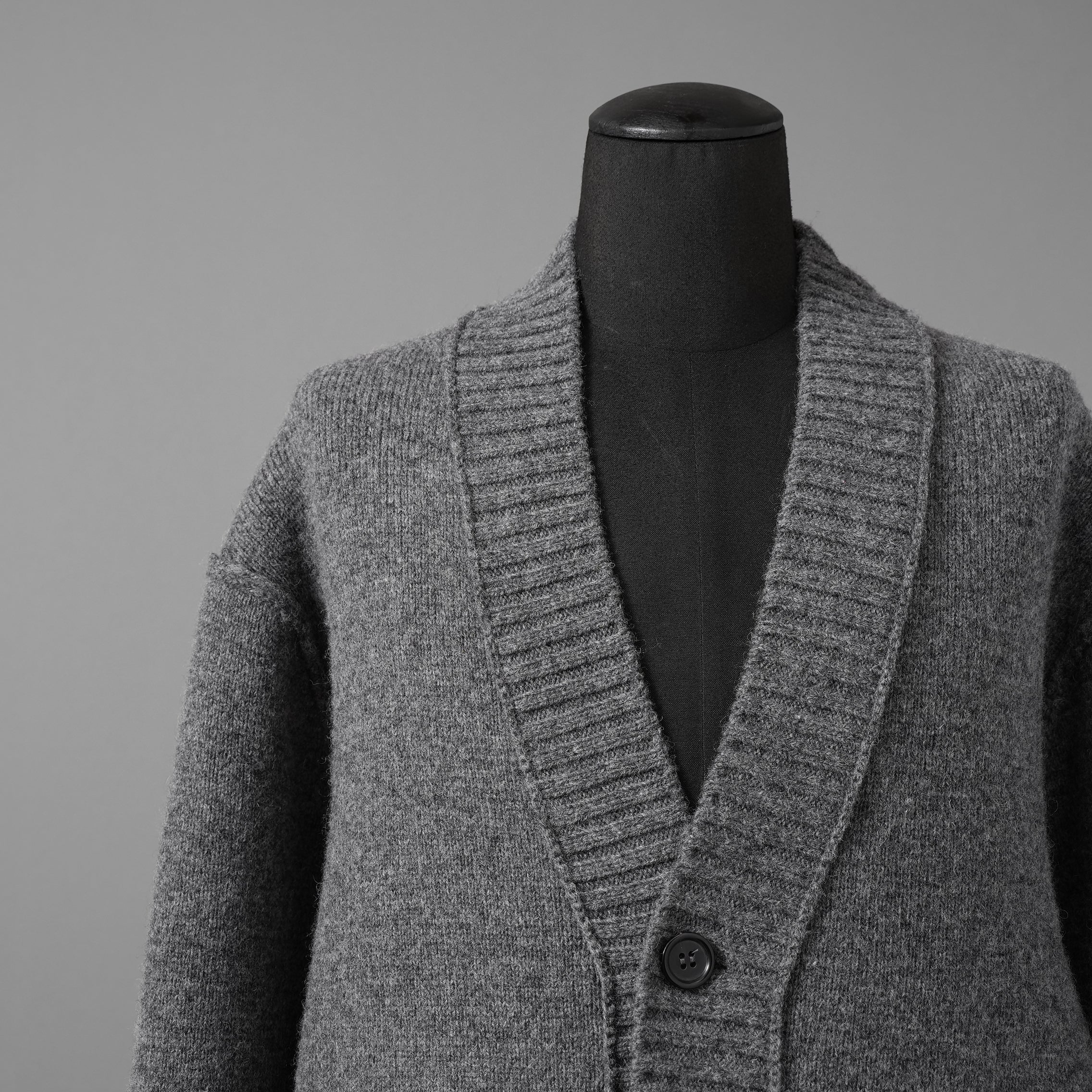 INSCRIRE アンスクリア / 25AW 美品 HYBRID JACKET カーディガン ジャケット / 125AW-JK52 / size 2 (GREYxCHARCOAL) ユニセックス