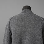 INSCRIRE アンスクリア / 25AW 美品 HYBRID JACKET カーディガン ジャケット / 125AW-JK52 / size 2 (GREYxCHARCOAL) ユニセックス