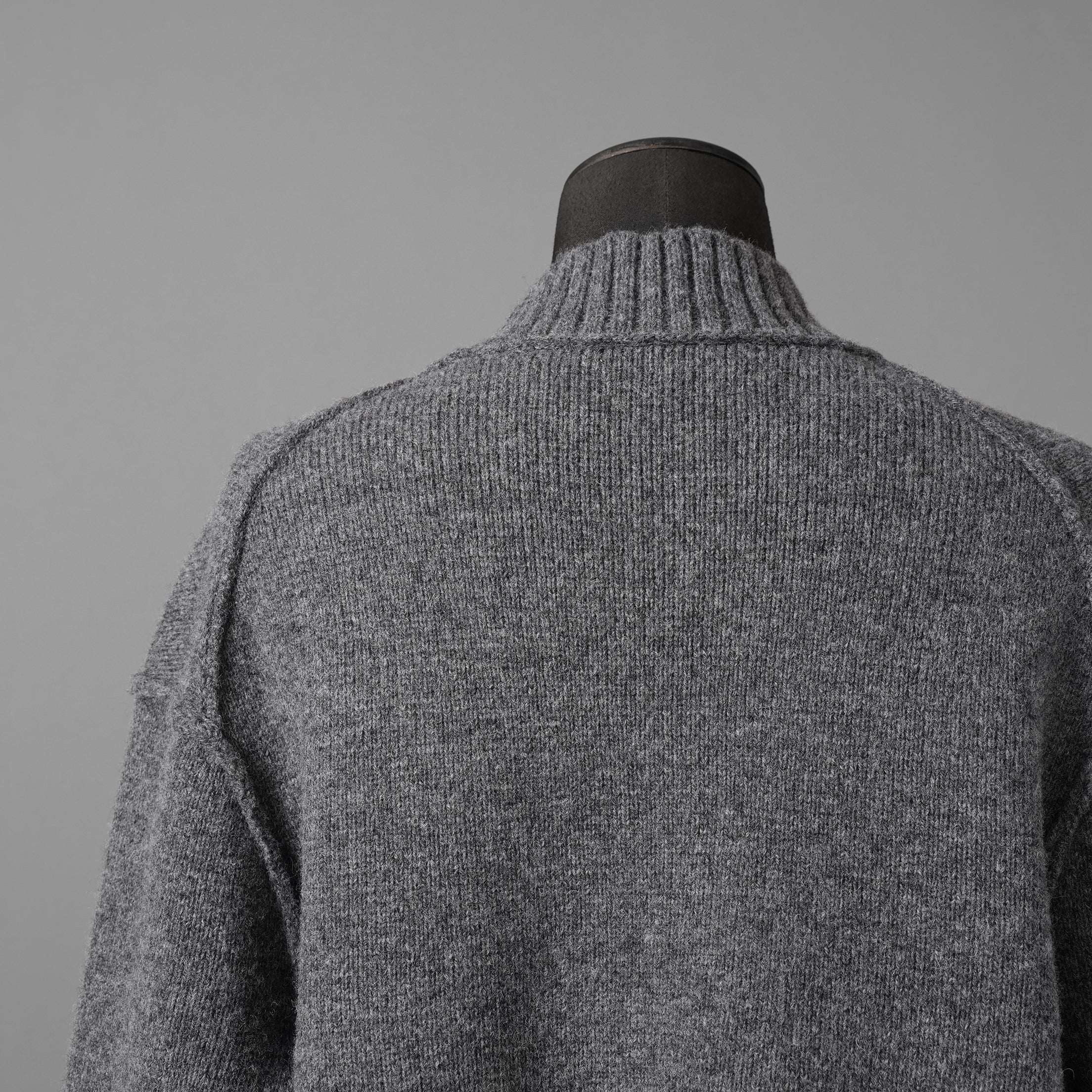 INSCRIRE アンスクリア / 25AW 美品 HYBRID JACKET カーディガン ジャケット / 125AW-JK52 / size 2 (GREYxCHARCOAL) ユニセックス