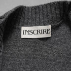 INSCRIRE アンスクリア / 25AW 美品 HYBRID JACKET カーディガン ジャケット / 125AW-JK52 / size 2 (GREYxCHARCOAL) ユニセックス