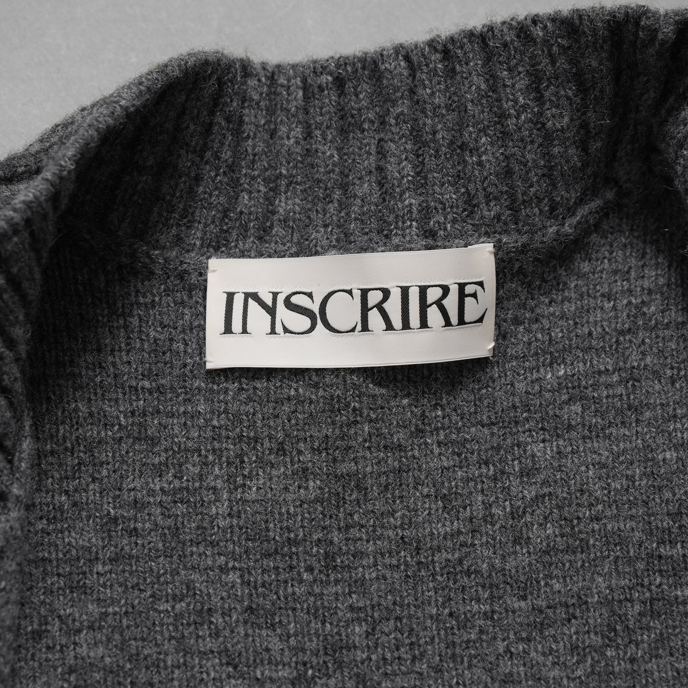 INSCRIRE アンスクリア / 25AW 美品 HYBRID JACKET カーディガン ジャケット / 125AW-JK52 / size 2 (GREYxCHARCOAL) ユニセックス