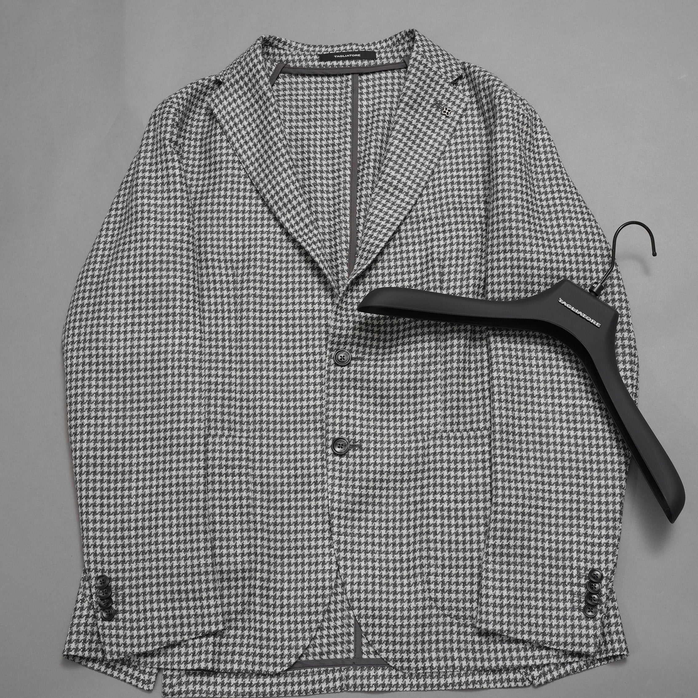 TAGLIATORE タリアトーレ / 美品 24AW ハウンドトゥース 千鳥格子柄 テーラードジャケット / G-DAKAR22K / size 48 (GRAY)