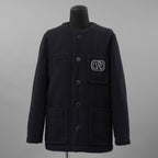 Valentino Garavani ヴァレンティノ ガラヴァーニ / 美品 23SS ロゴ シグネチャー ツイード ジャケット / 3V3CE2779GA / size 44 (NAVY)