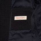 Valentino Garavani ヴァレンティノ ガラヴァーニ / 美品 23SS ロゴ シグネチャー ツイード ジャケット / 3V3CE2779GA / size 44 (NAVY)