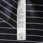 RICK OWENS リックオウエンス / 23SS 美品 EDFU GOLF SHIRT / ストライプ 半袖 シャツ / RU01C4292-JP1 / size 48 (BLACK)