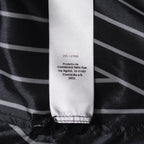 RICK OWENS リックオウエンス / 23SS 美品 EDFU GOLF SHIRT / ストライプ 半袖 シャツ / RU01C4292-JP1 / size 48 (BLACK)