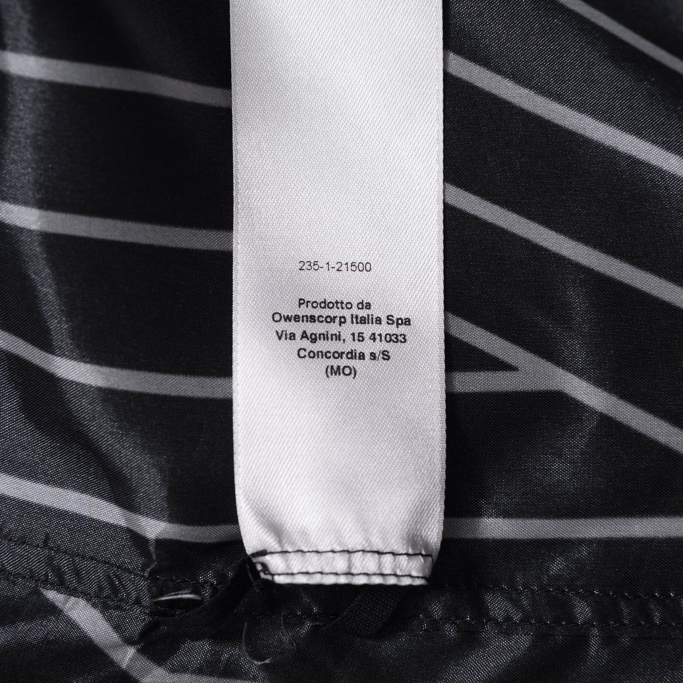 RICK OWENS リックオウエンス / 23SS 美品 EDFU GOLF SHIRT / ストライプ 半袖 シャツ / RU01C4292-JP1 / size 48 (BLACK)