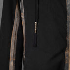 希少 BORIS BIDJAN SABERI ボリスビジャンサベリ / HYBRID ZIPPER3.1 ST  long Hooded Zip Jacket - Reversible - Seam Taped - Object Dyed / FKU10001 + FTO00002 / ロング フーディー ジャケット / size S (BLACK）