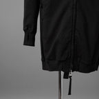 希少 BORIS BIDJAN SABERI ボリスビジャンサベリ / HYBRID ZIPPER3.1 ST  long Hooded Zip Jacket - Reversible - Seam Taped - Object Dyed / FKU10001 + FTO00002 / ロング フーディー ジャケット / size S (BLACK）