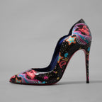 未使用 Christian Louboutin クリスチャン ルブタン / 23SS  ホット・チック Hot Chick  パテント スターライト パンプス シューズ / size 36 (23cm) BLACK レディース