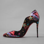 未使用 Christian Louboutin クリスチャン ルブタン / 23SS  ホット・チック Hot Chick  パテント スターライト パンプス シューズ / size 36 (23cm) BLACK レディース