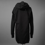 希少 BORIS BIDJAN SABERI ボリスビジャンサベリ / HYBRID ZIPPER3.1 ST  long Hooded Zip Jacket - Reversible - Seam Taped - Object Dyed / FKU10001 + FTO00002 / ロング フーディー ジャケット / size S (BLACK）