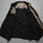 ZIGGY CHEN ジギーチェン / 24AW 美品 Stand Collar Long Shirt / リネン 長袖シャツ / OM2430722 /size 44 （BLACK）
