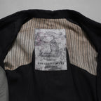 ZIGGY CHEN ジギーチェン / 24AW 美品 Stand Collar Long Shirt / リネン 長袖シャツ / OM2430722 /size 44 （BLACK）