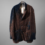 未使用 ZIGGY CHEN ジギーチェン / 25AW Velvet Stand Collar Blazer / ジャケット / 0M2530905 / size 44 (NAVY x BROWN）