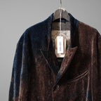 未使用 ZIGGY CHEN ジギーチェン / 25AW Velvet Stand Collar Blazer / ジャケット / 0M2530905 / size 44 (NAVY x BROWN）