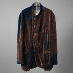 未使用 ZIGGY CHEN ジギーチェン / 25AW Velvet Stand Collar Blazer / ジャケット / 0M2530905 / size 44 (NAVY x BROWN）