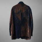 未使用 ZIGGY CHEN ジギーチェン / 25AW Velvet Stand Collar Blazer / ジャケット / 0M2530905 / size 44 (NAVY x BROWN）