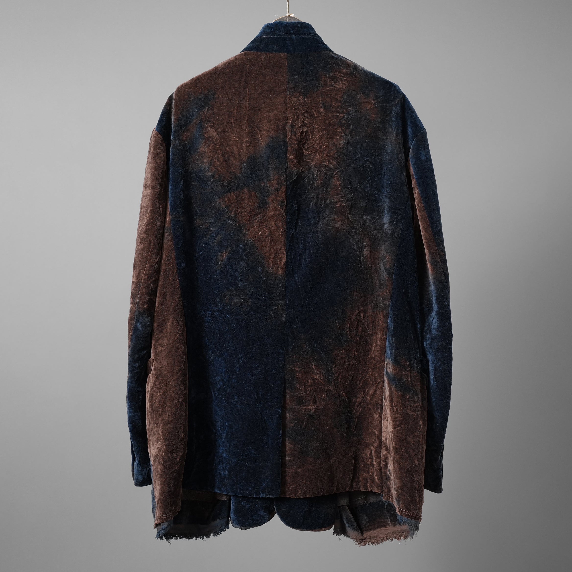 未使用 ZIGGY CHEN ジギーチェン / 25AW Velvet Stand Collar Blazer / ジャケット / 0M2530905 / size 44 (NAVY x BROWN）