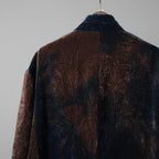 未使用 ZIGGY CHEN ジギーチェン / 25AW Velvet Stand Collar Blazer / ジャケット / 0M2530905 / size 44 (NAVY x BROWN）