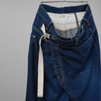 KAZUYUKI KUMAGAI ATTACHMENT カズユキクマガイ アタッチメント / 美品 19AW ラップデニム パンツ / KP93-031 / size 2 (INDIGO)