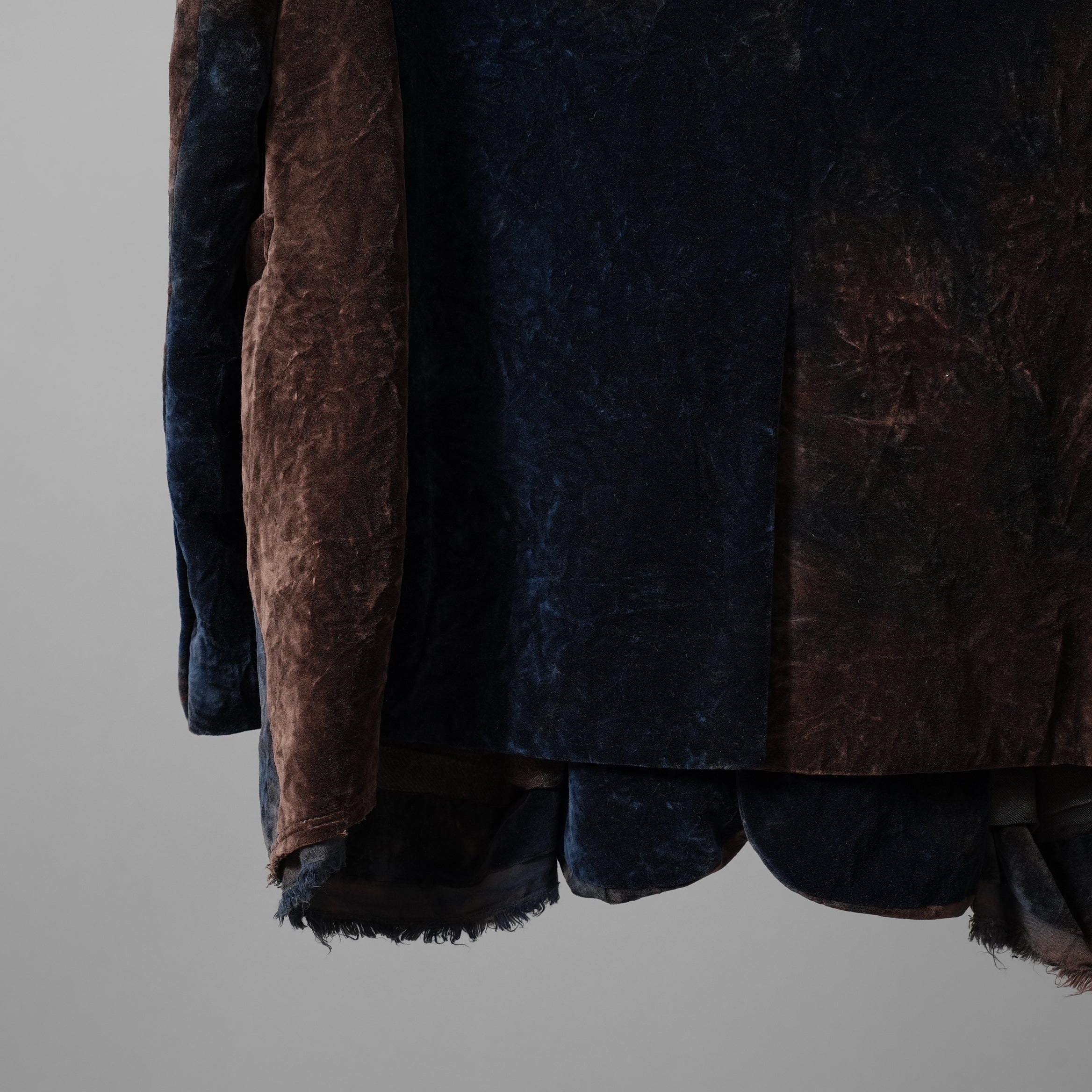 未使用 ZIGGY CHEN ジギーチェン / 25AW Velvet Stand Collar Blazer / ジャケット / 0M2530905 / size 44 (NAVY x BROWN）