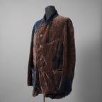 未使用 ZIGGY CHEN ジギーチェン / 25AW Velvet Stand Collar Blazer / ジャケット / 0M2530905 / size 44 (NAVY x BROWN）