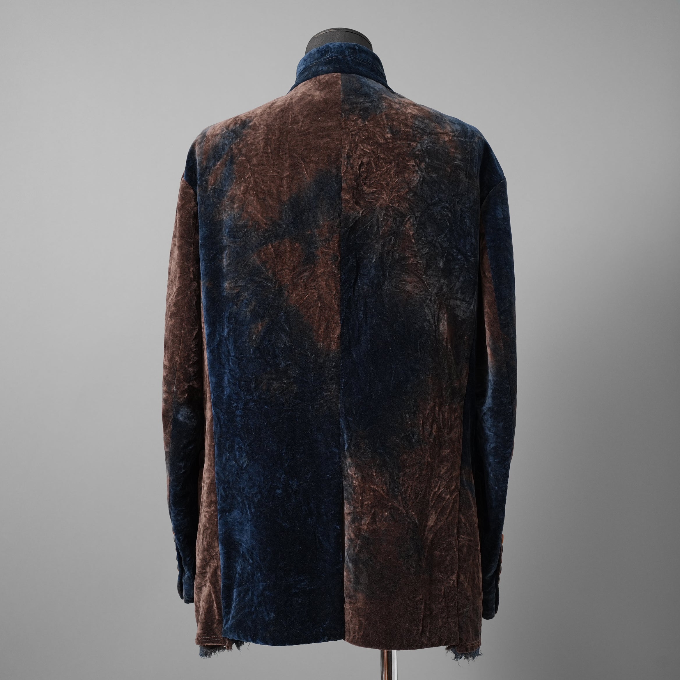 未使用 ZIGGY CHEN ジギーチェン / 25AW Velvet Stand Collar Blazer / ジャケット / 0M2530905 / size 44 (NAVY x BROWN）