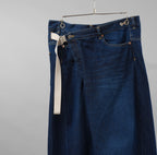 KAZUYUKI KUMAGAI ATTACHMENT カズユキクマガイ アタッチメント / 美品 19AW ラップデニム パンツ / KP93-031 / size 2 (INDIGO)
