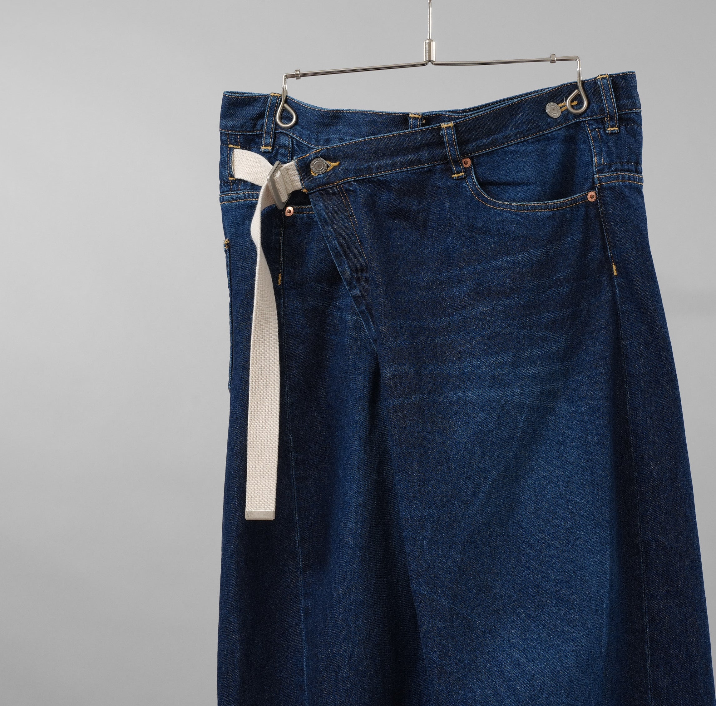 KAZUYUKI KUMAGAI ATTACHMENT カズユキクマガイ アタッチメント / 美品 19AW ラップデニム パンツ / KP93-031 / size 2 (INDIGO)